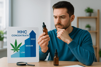 HHC Konzentration verstehen – Welche Stärke ist die richtige für dich?